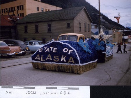 Statehood Parade July 4, 1959 Juneau - Main St State of Alaska Float
