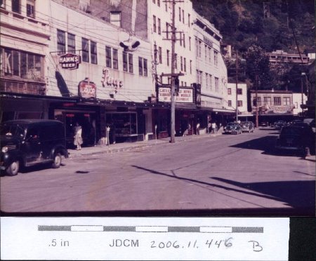 Juneau Front street 1948   with Percy's
