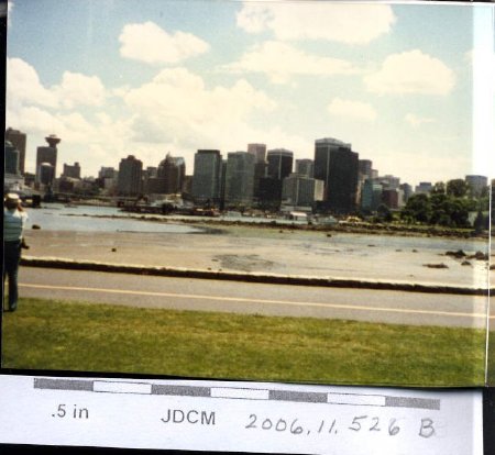 Vancouver skyline from Stanley Park 1988