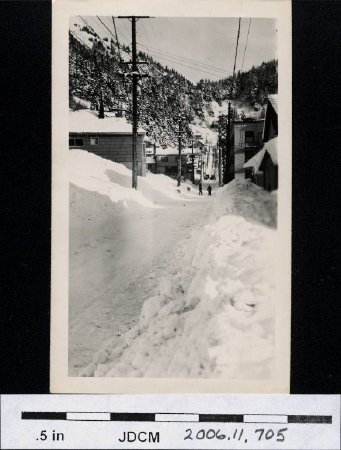 Juneau 6th Street in winter