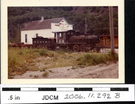 Skagway train engine 1973