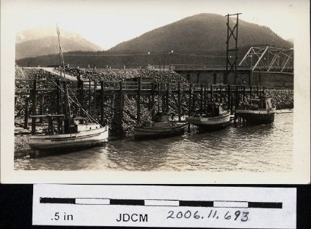 Juneau boat harbor & bridge