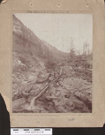 Gold Creek Placer Mine near Juneau Alaska Dec 1897