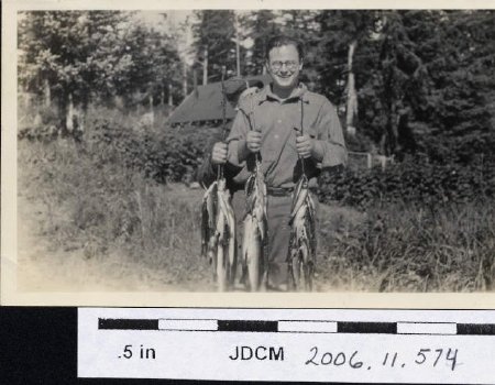 Carl Jensen trout catch 1934