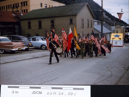 Statehood Parade July 4, 1959 Juneau-Main St BoyScout troop
