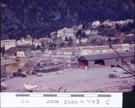 Aug. 1949 Juneau - Subport area - sawmill, Channel Apts.