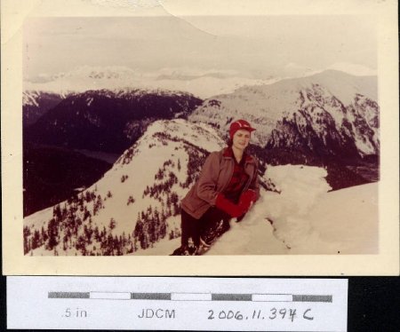 Caroline -  Mountain climbing in winter 1950