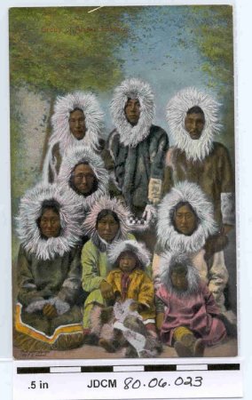 Colored Postcard of Group Of A