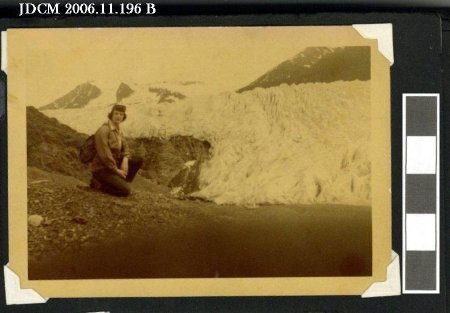 Caroline at Mendenhall Glacier early '60's