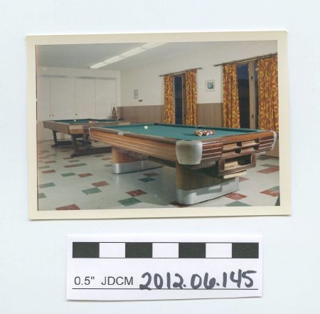 Zach Gordon Youth Club pool tables   1967