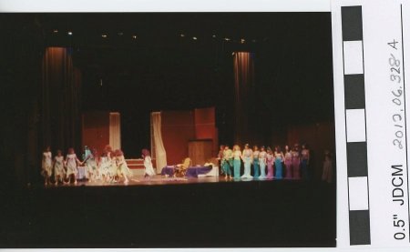 Scene from a play on stage