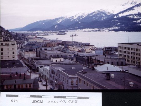 Juneau  from Mendenhall Apts 1954