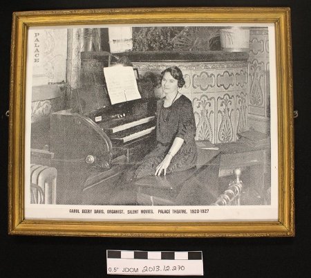 Carol Berry Davis, Organist, Silent Movies, Palace Theatre