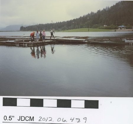 Children on Twin Lakes dock/fish pens