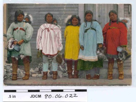 Colored Postcard of Eskimo Wom