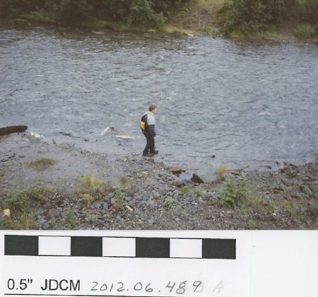 Child along Salmon Creek