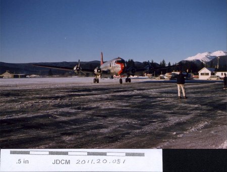 Juneau Airport Sec. of Interior Seaton visit 1957