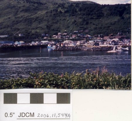 Kodiak skyline from Island 1991 (panorama)