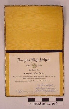 Douglas High school Diploma 19