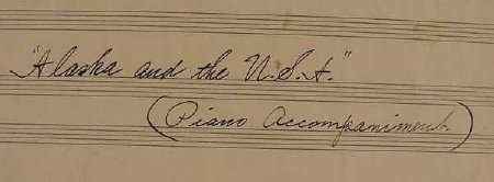 Original Handwritten Piano Acc