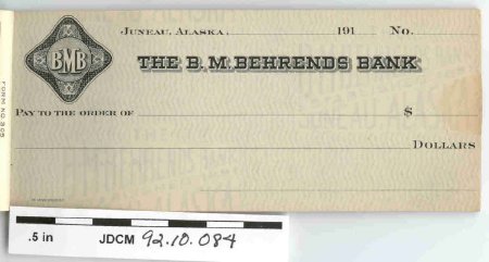 B.M. Behrends Bank Checks