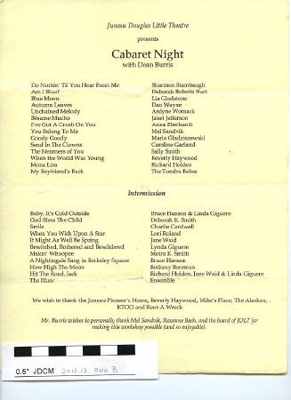 An Evening of Cabaret 1999