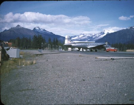 Airplane at Juneau airport