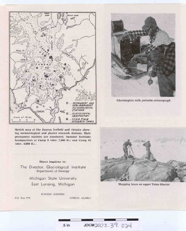 1964 Juneau Icefield Research