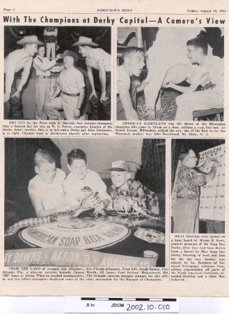 1951 Derbytown News - Soap Box