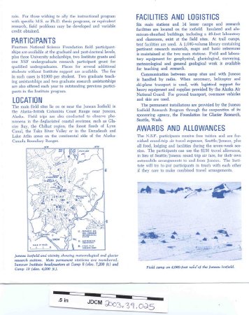 1966 Juneau Icefield Research