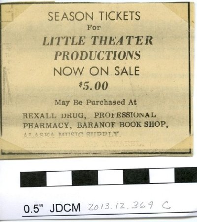 Juneau-Douglas Little Theatre ad