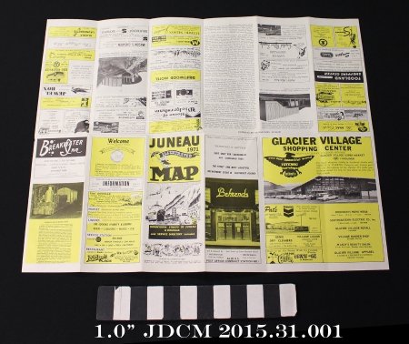 1971 Illustrated Map of Juneau
