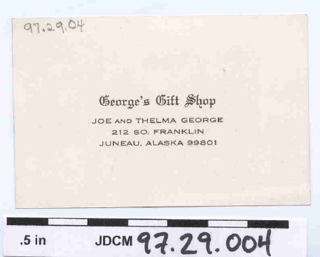 Business Card for George's Gif