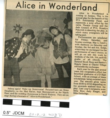 Alice in Wonderland - Brien Daugherty, Stan Mierzejewski, David Whitney