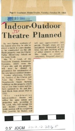 Juneau-Douglas Little Theatre Miscellaneous News and Clips