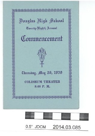 1938 DHS Commencement Program