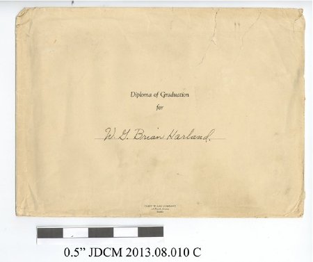 W.G. Brian Harland Juneau High School Diploma