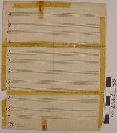 Original Handwritten Sheet Mus