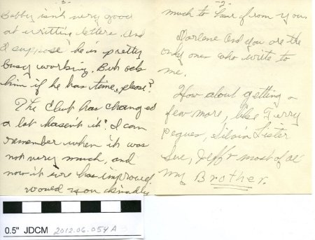 Zach Gordon wallett letter 1949