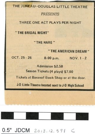 Three One Act Plays - ad