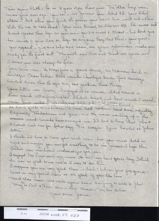 Letter to Ruth Young from Jeanne page 2