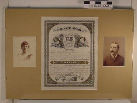 Davis/Brooks Marriage Certific