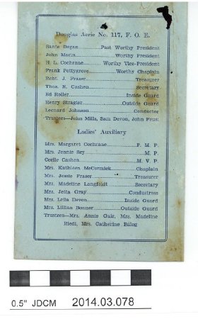 1936 Mother's Day Program