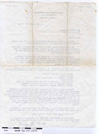 Letter from N.C. Banfield to F