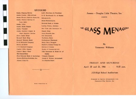 The Glass Menagerie - program