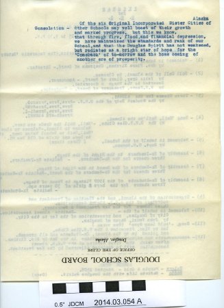 1932 Correspondence Regarding D. H. S. Homecoming Reunion