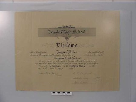 Douglas High School diploma of