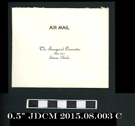 1959 Inauguration Invitation Response Envelope