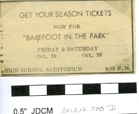 Barefoot in the Park - ad