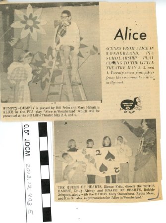 Alice in Wonderland - Bill Pelto, Mary Hakala, Eleanor Fritz, Doug Rickey,